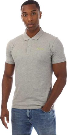 Aquascutum Heren Regular Poloshirt met Korte Mouwen (Lichtgrijs Melange)