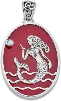 Samuel B. Oval Mermaid Pendant in Red Multi Color at Nordstrom Rack