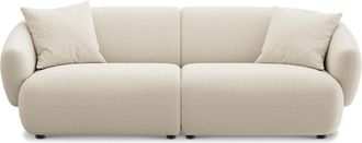 Castlery Auburn Sofa Customized, (Washed Chenille) Cream, Machine Washable, Modular for Sofas by Castlery