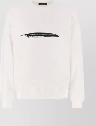 Ann Demeulemeester contrasting print cotton sweatshirt