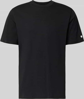 Carhartt Work in Progress T-Shirt mit geripptem Rundhalsausschnitt in Black, Gr&ouml;&szlig;e XXL