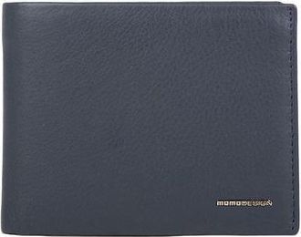 Momo Design Mens Wallet Blue Genuine Leather Bags