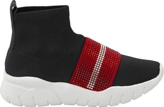 Bally Brixie Sock Style Sequin-embroidered Sneakers