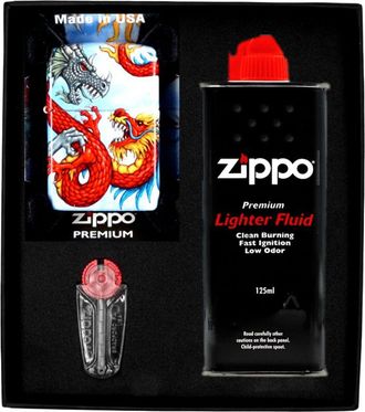 OEM Encendedor Zippo Dragon Design 3 Set De Regalo N.&deg; 1