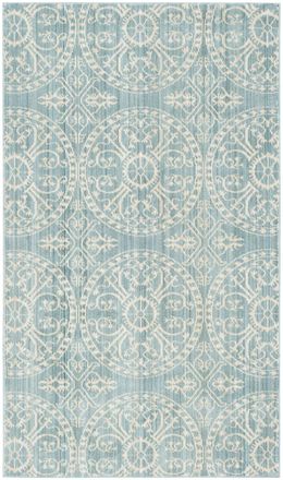 Safavieh Alfombra poli&eacute;ster blu/neutrale 122 x 183 cm