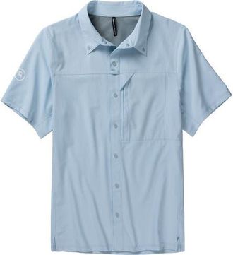 Backcountry Tahoe Woven Short-Sleeve Snap-Up Shirt - Mens in Skyride at Nordstrom, Size Xx-Large