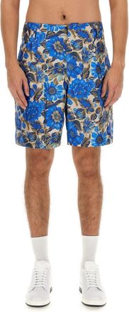 Moschino Short All Over Blue Flower