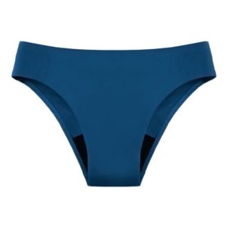 Generic Black Low Waist Bikini Bottoms for Women, Retro Basic Swimsuit with Full Coverage, Mid-Rise Swimsuit Bottoms Swimming Trunks Women, 02-Blue, 4XL