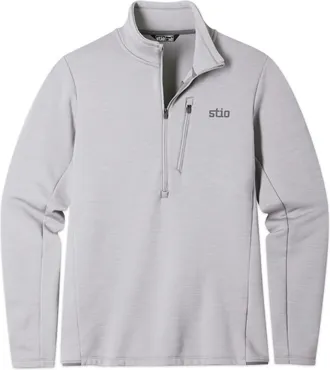 Stio | Mens Glide Power Stretch Half Zip Top, Size Extra Extra Extra Large in Alloy Heather