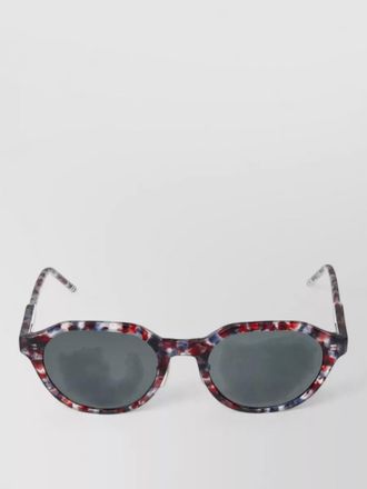Thom Browne sunglasses round frame tortoiseshell pattern dark lenses