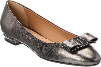 Ferragamo Leather Ballerina Flat