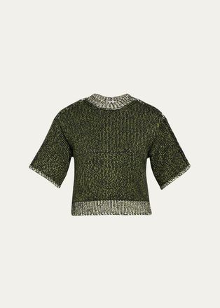 Aisling Camps Mouline Knit Short-Sleeve Perfect T-Shirt