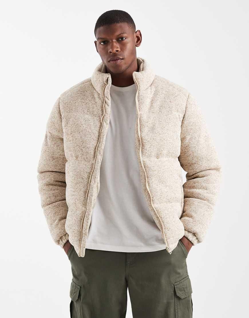 Veste Brave Soul Homme – Camouflage Bois, Doublure Polaire, Boutonnée – Taille L