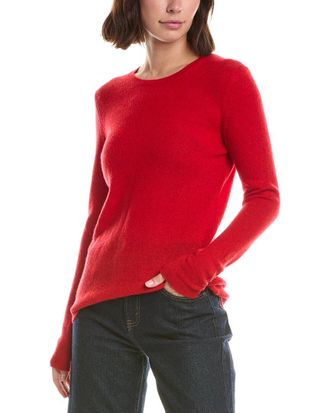 Fort&eacute; Cashmere Basic Crewneck 100% Cashmere Sweater