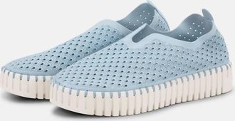 Ilse Jacobsen Womens Platform Tulip Slip-On Shoes In Ash Blue