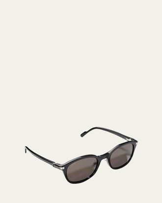 Cartier Mens Round Acetate Sunglasses