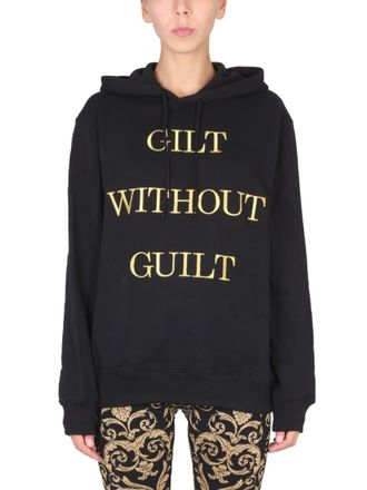 Moschino Black Logo Hood Sweatshirt