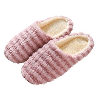 Generic Japanese Style Mute Soft Sole Home Slippers for Women and Men Comfortable Indoor Footwear Wooden Floors Winter Shoes Ladies Size 6 House Slipper 2.5