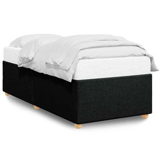 Berkfield Home Bed Frame without Mattress Black&not;Single&not;Fabric in Black | Size: Single