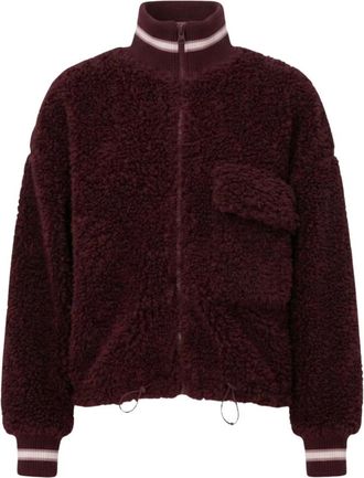 Guess Muriel Faux Shearling Jas - Dames - Sport - Rood - Maat: XS Zijde