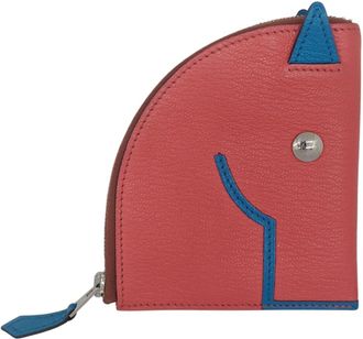 Herm&egrave;s Chevre Leather Coin Purse/Coin Case (Pre-Owned)