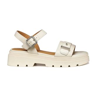 Geox Dames, Schoenen, Beige, Maat: 39 EU Leer