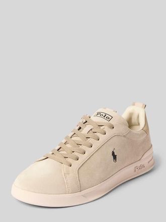 Polo Ralph Lauren Sneaker aus Leder-Mix in Beige, Gr&ouml;&szlig;e 40