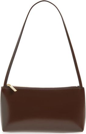 Mansur Gavriel Gaia Leather Shoulder Bag in Chocolate/warm Grey at Nordstrom