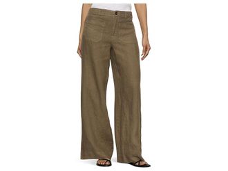 Sanctuary The Linen Marine Wide Leg Womens Dress Pants Timber : 31 32
