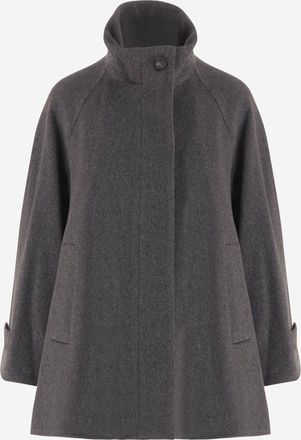 Tagliatore wollen cape met hoge kraag