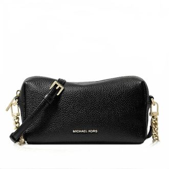 Michael Kors Bryant Soft Crossbody met ketting - Dames - Tassen - Zwart - Maat: ONE Size Zijde