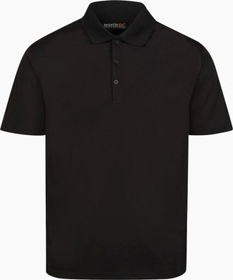 Regatta Mens Regatta Professional Mens Moisture Wicking Polo Shirt - Black - Size: 46