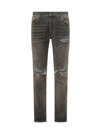 Amiri Dark Grey Slim Jeans