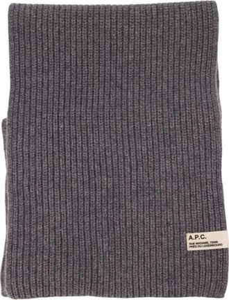 A.P.C. Sasha Sjaal - unisex - Wintersjaals - Grijs - ONE Size - Wol - Accessoires