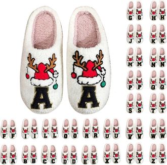 Generic Home Slippers for Men Cotton Winter Slippers Slip-On House Shoes Comfortable Home Footwear for Couples with Faux Indoor Outdoor Comfort Boots Womens C