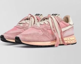 Autry reelwind low top suede nylon sneakers