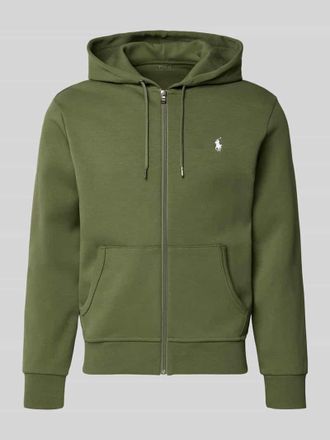 Polo Ralph Lauren Regular Fit Sweatjacke aus Baumwoll-Mix in Oliv, Gr&ouml;&szlig;e XXL
