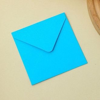 OEM Paquete De 50 Sobres Cuadrados De Colores, Dise&ntilde;o Sencillo, Sobres Multiusos, Papeler&iacute;a Creativa, Azul Real Claro, 12,5 X 12,5 Cm