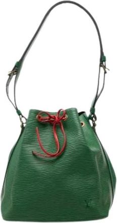 Louis Vuitton Pre-owned Noe Bucket Bag - Dames - Vintage Tas - Groen - ONE Size - Leer - Vintage