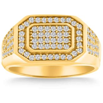 Pompeii3 1Ct Mens Diamond Ring in 14k Gold Lab Grown