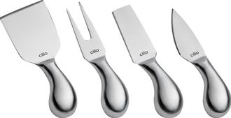 cilio Piave 4 Piece Cheese Knife Set, Stainless Steel in Silver at Nordstrom