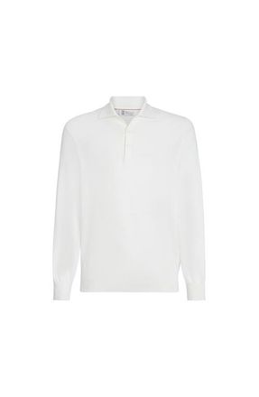 Brunello Cucinelli Polo-style sweater in Panama at Nordstrom, Size 58 It