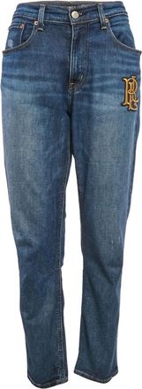 Lauren Ralph Lauren Jeans met geborduurd logo - Blauw