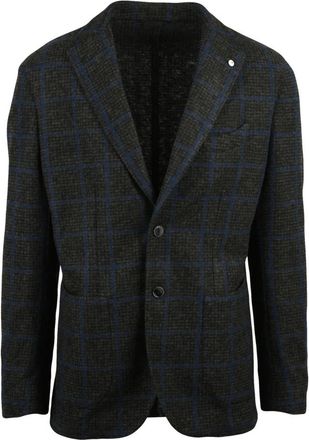 L.B.M. 1911 Giacca Stondata - Heren - Blazers - Groen - 2XL - Wol - Jassen
