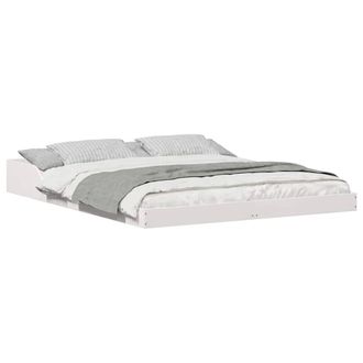 Berkfield Home Modern White 140 x 210 cm Solid pine wood