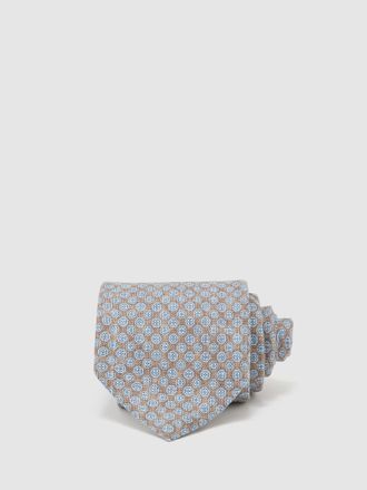 Reiss Brown & soft Blue Tie