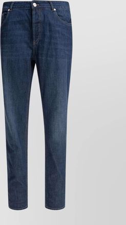 Brunello Cucinelli denim straight-leg trousers
