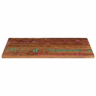 Berkfield Home Table Top 100x60x3.8 cm Rectangular Solid Wood Reclaimed in Brown
