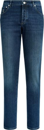 Brunello Cucinelli Comfort denim trousers in Dark Denim at Nordstrom, Size 58 It