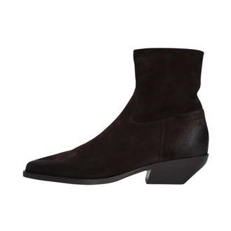 Elena Iachi Tronchetto Scamosciato Croc - Dames - Schoenen - Bruin - Maat: 38 EU Su&egrave;de